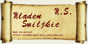 Mladen Smiljkić vizit kartica